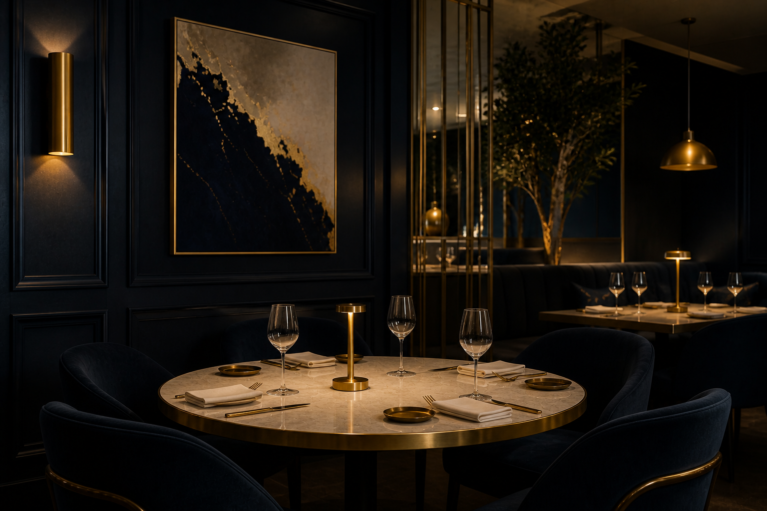 Fine dining interior
